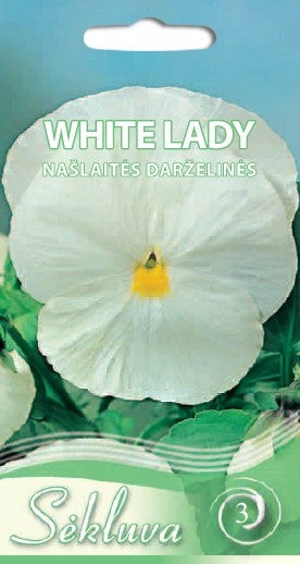 Darželinės našlaitės WHITE LADY