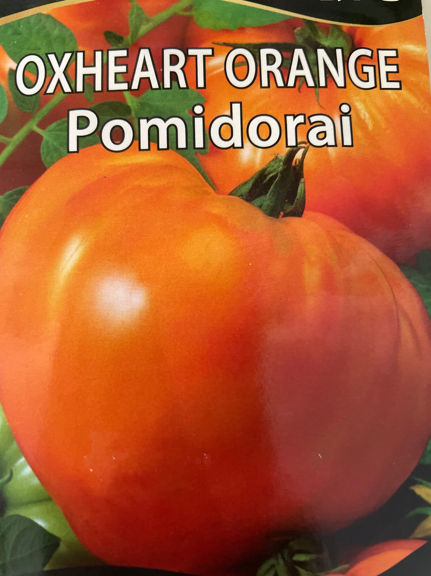 Valgomieji pomidorai OXHEART ORANGE , 0,1g