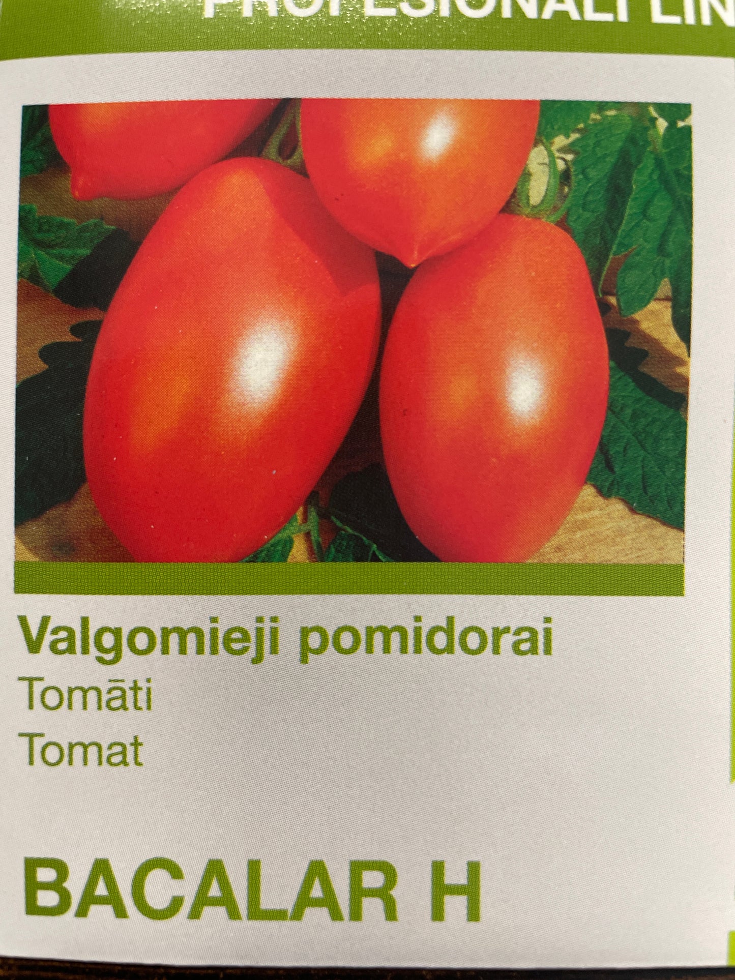 Valgomieji pomidorai BACALAR H, 8s
