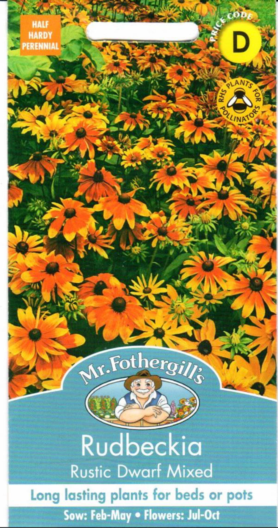 Plaukuotosios rudbekijos Rustic Dwarf mix