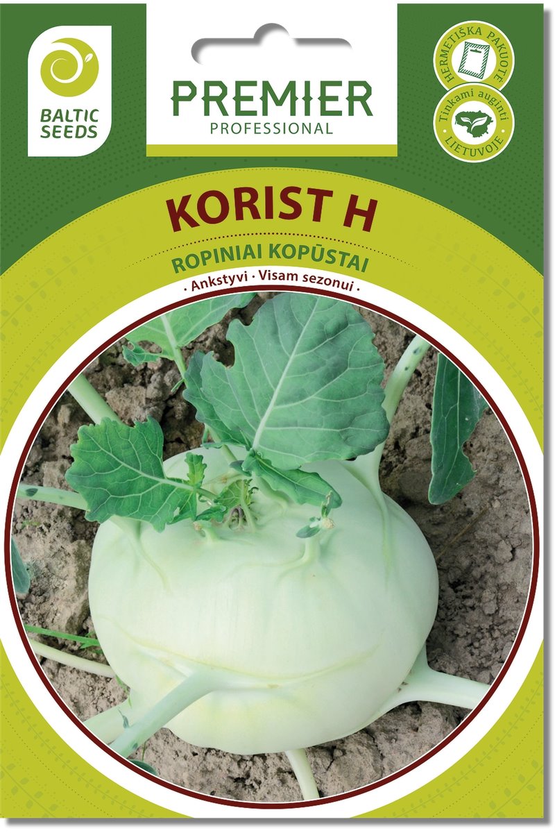 Ropiniai kopūstai KORIST, 30 sėklų