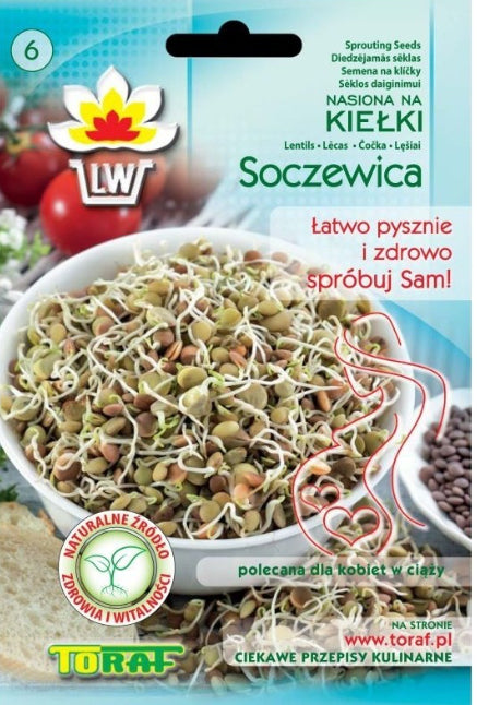 Lęšių sėklos daiginimui