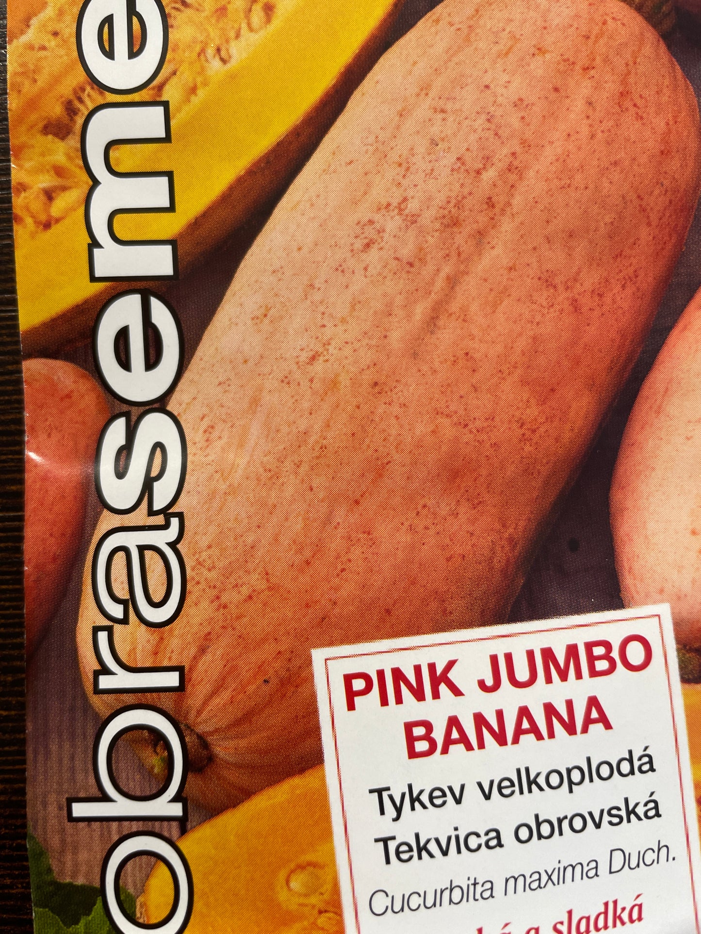 Didieji moliūgai PINK JUMBO BANANA, 7 s