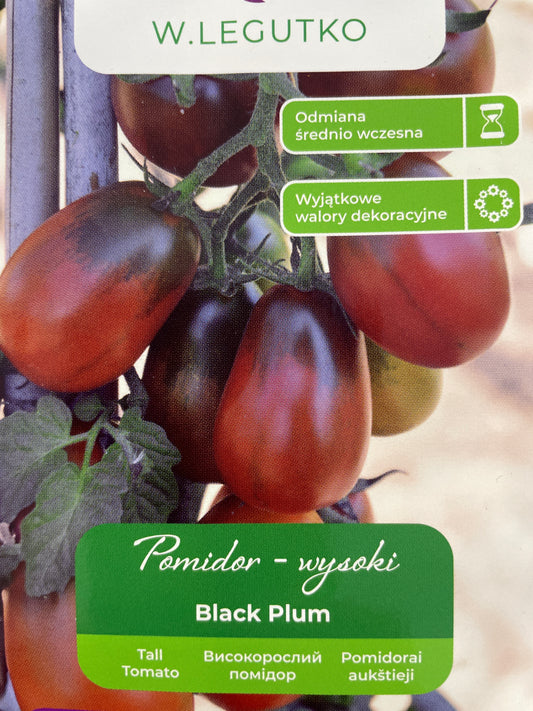 Valgomieji pomidorai BLACK PLUM, 0,2 g