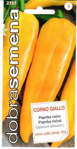 Vienametės paprikos Corno Giallo, 30s