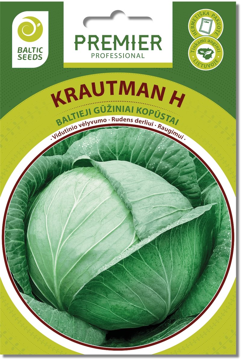 Baltieji gūžiniai kopūstai KRAUTMAN H  45 s