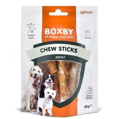 Boxby Chew Sticks natūralios lazdelės apvyniotos vištiena 325 g