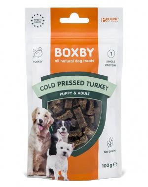 Boxby Cold Pressed kauliukai su kalakutiena (be grūdų) 100 g