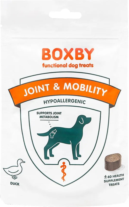 Boxby Joint & Mobility – hipoalerginiai funkciniai skanėstai šunims, 100g