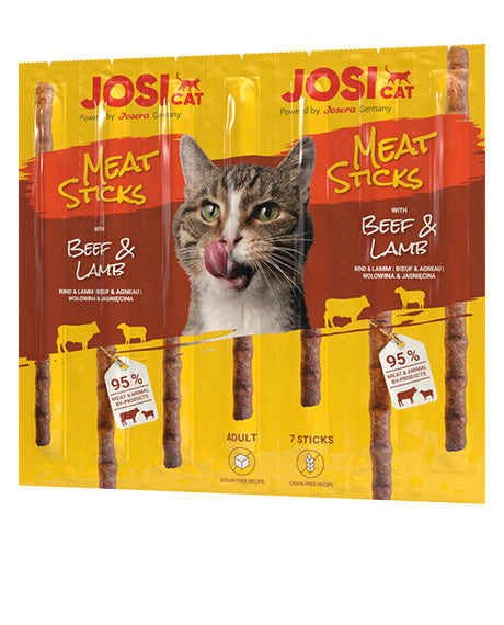JosiCat Meat Sticks Beef & Lamb skanėstai katėms su jautiena ir ėriena, 35 g