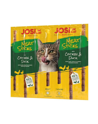 JosiCat Meat Sticks Chicken & Duck skanėstai katėms su vištiena ir antiena, 35 g