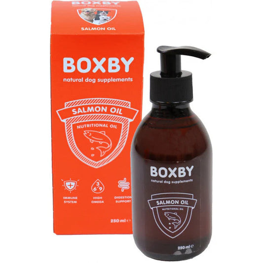Boxby Salmon Oil natūralus Lašišų Aliejus šunims 250ml