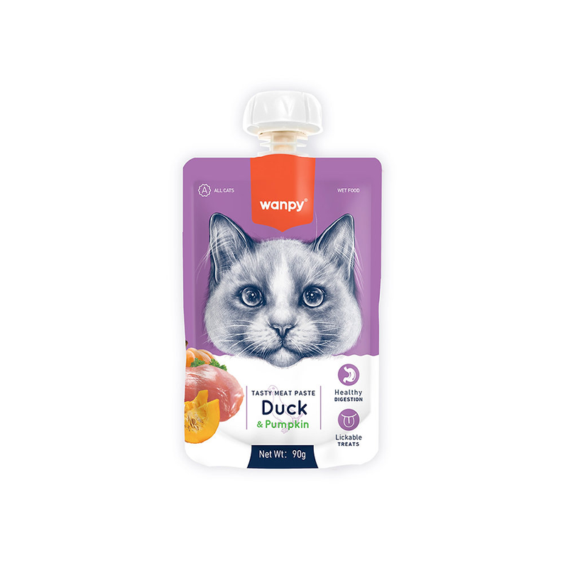 Wanpy pasta katėms, su antiena ir moliūgais, 90 g